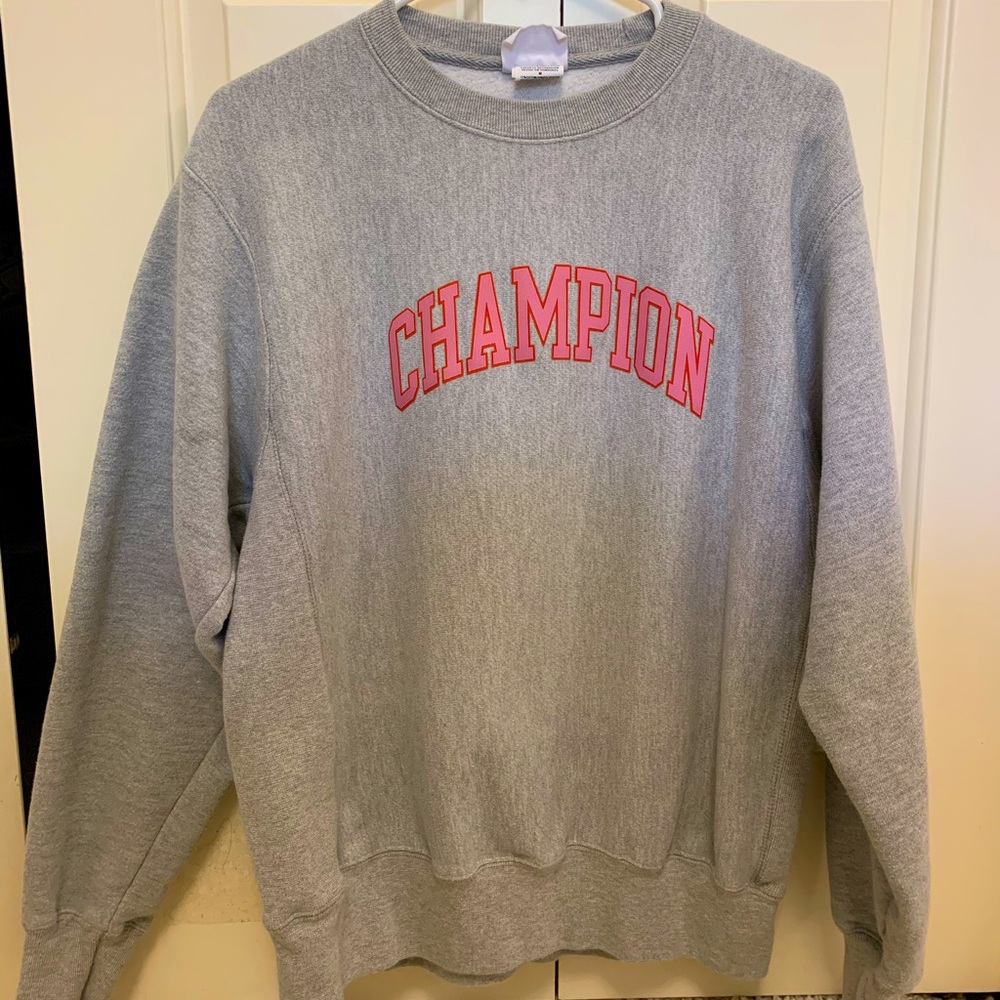 Gray champion crewneck